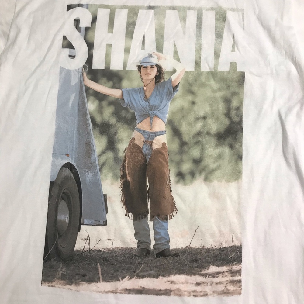 NWT SHANIA TWAIN white shirt vintage style xxl - Picture 3 of 3